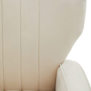 Hayley Natural Velvet Armchair