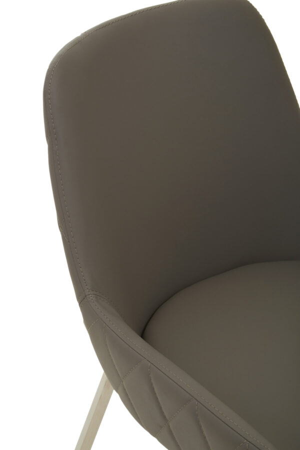 Gilden Grey Faux Leather Dining Chair