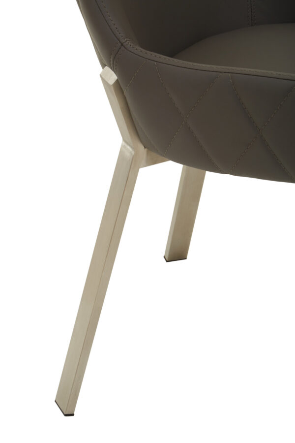 Gilden Grey Faux Leather Dining Chair