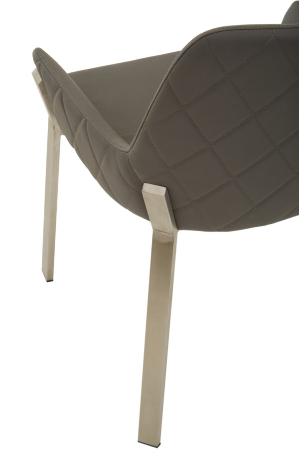 Gilden Grey Faux Leather Dining Chair