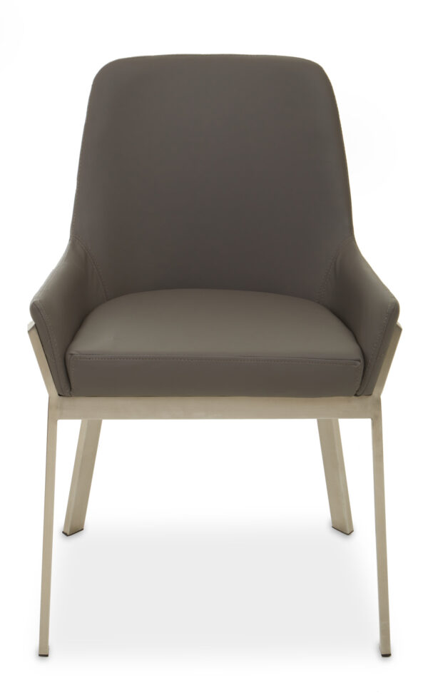 Gilden Grey Faux Leather Dining Chair
