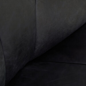 Hoxton Antique Black Leather Lounge Cocoon Chair