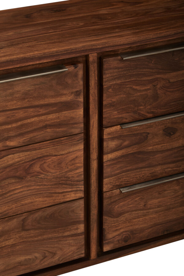 Surati Two Door Three Drawer Sheesham And Acacia Sideboard