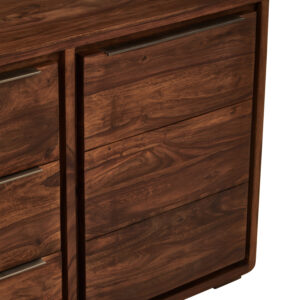 Surati Two Door Three Drawer Sheesham And Acacia Sideboard