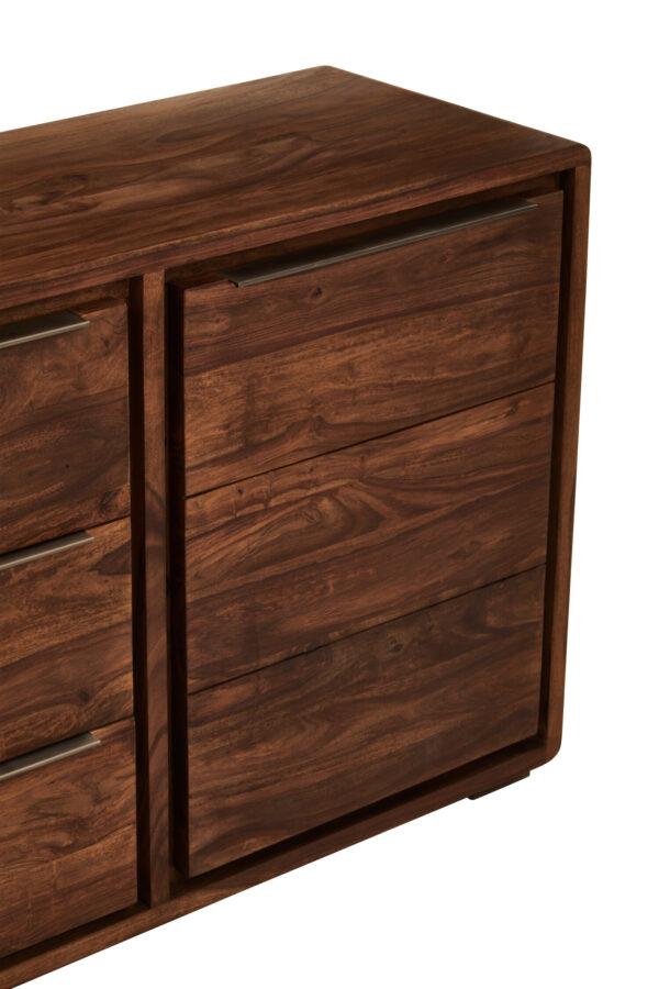 Surati Two Door Three Drawer Sheesham And Acacia Sideboard