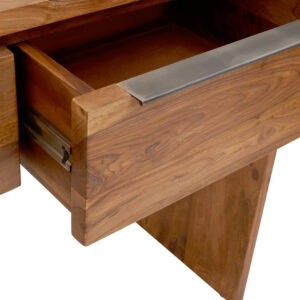 Surati Two Door Sheesham And Acacia Console Table