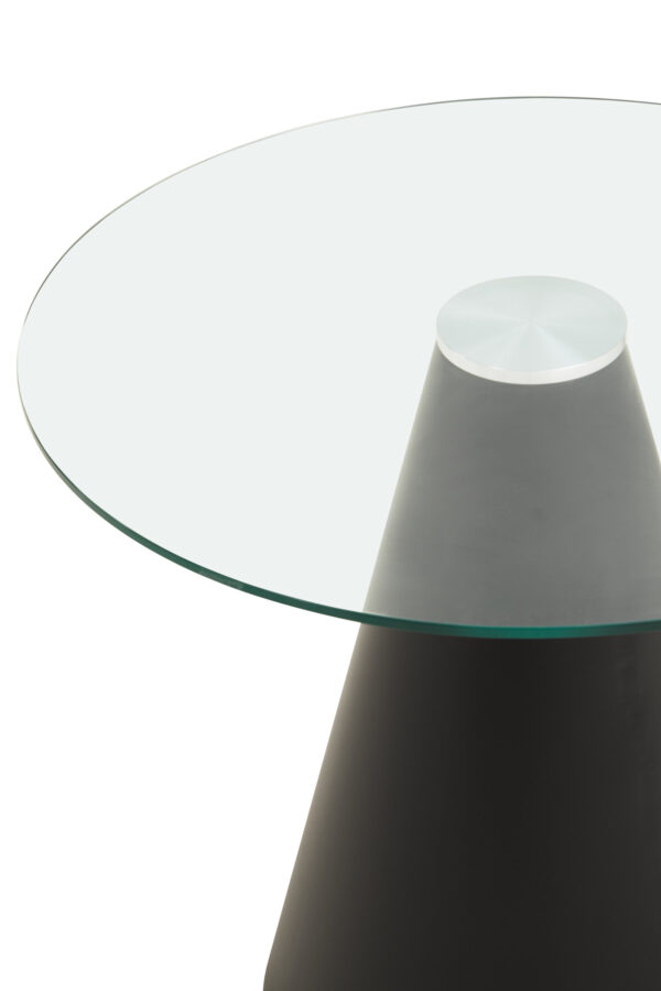 Azalea Round Clear Glass Top Dining Table
