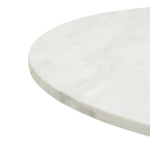 Azalea Round White Marble Top Dining Table