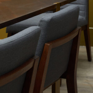 Brando Charcoal Grey Dining Chair with Oak Legs