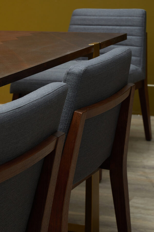 Brando Charcoal Grey Dining Chair with Oak Legs