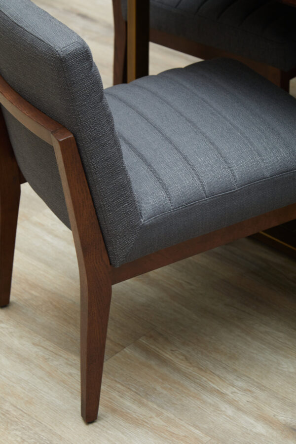 Brando Charcoal Grey Dining Chair with Oak Legs