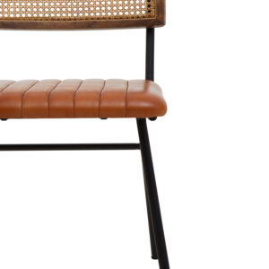 Buffalo Tan Leather Dining Chair