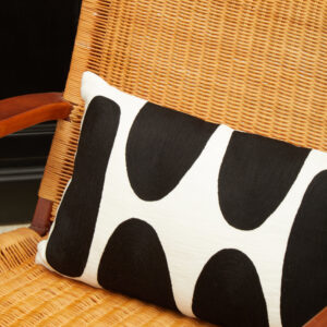 Bosie Ozella Monochrome Rectangular Cushion