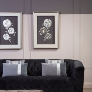 Bosie Kensington Townhouse Grey Rectangular Cushion