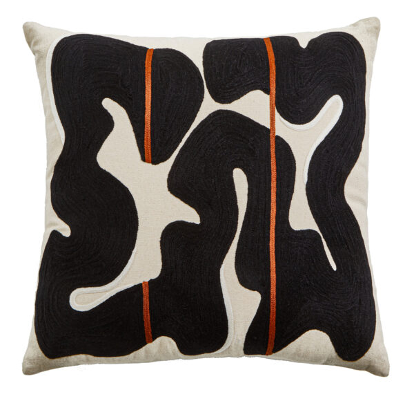 Bosie Ozella Black and Beige Cushion