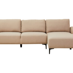 Toulon 3 Seat Natural Fabric Right Chaise Sofa