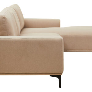 Toulon 3 Seat Natural Fabric Right Chaise Sofa