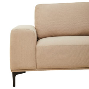 Toulon 3 Seat Natural Fabric Right Chaise Sofa