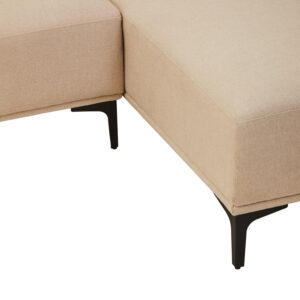 Toulon 3 Seat Natural Fabric Right Chaise Sofa