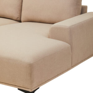 Toulon 3 Seat Natural Fabric Right Chaise Sofa