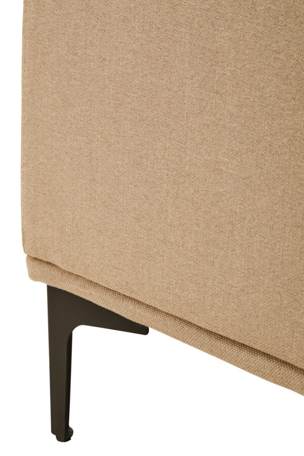 Toulon 3 Seat Natural Fabric Right Chaise Sofa