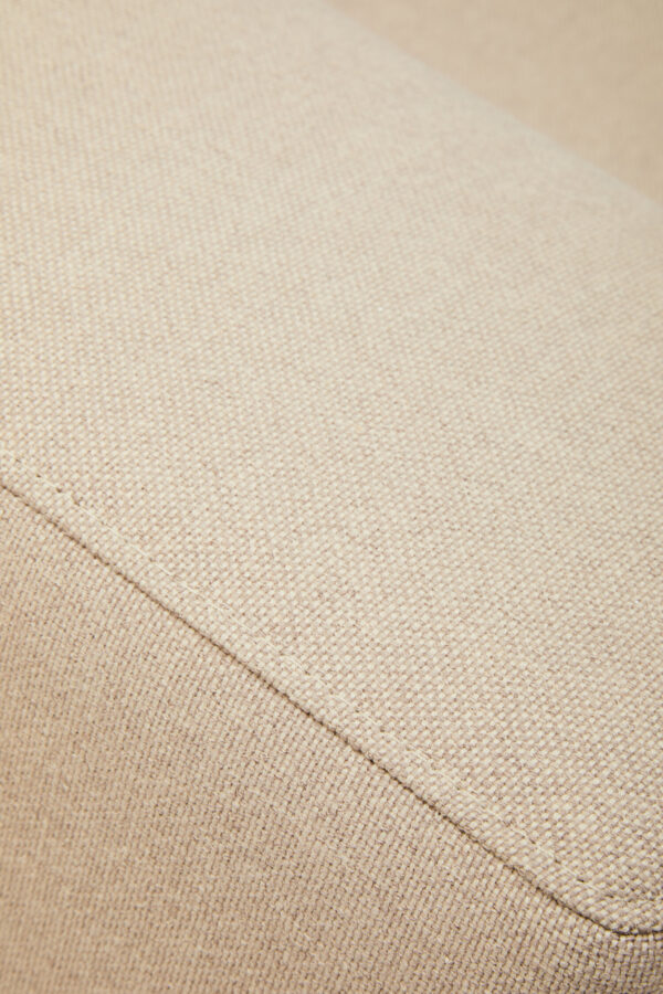 Toulon 3 Seat Natural Fabric Right Chaise Sofa