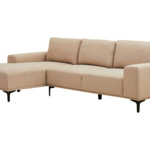 Toulon 3 Seat Natural Fabric Left Chaise Sofa