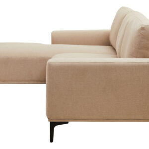 Toulon 3 Seat Natural Fabric Left Chaise Sofa