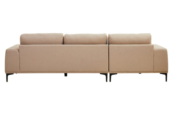 Toulon 3 Seat Natural Fabric Left Chaise Sofa
