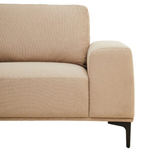 Toulon 3 Seat Natural Fabric Left Chaise Sofa