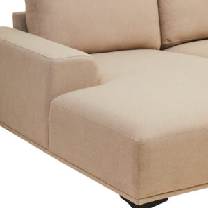 Toulon 3 Seat Natural Fabric Left Chaise Sofa