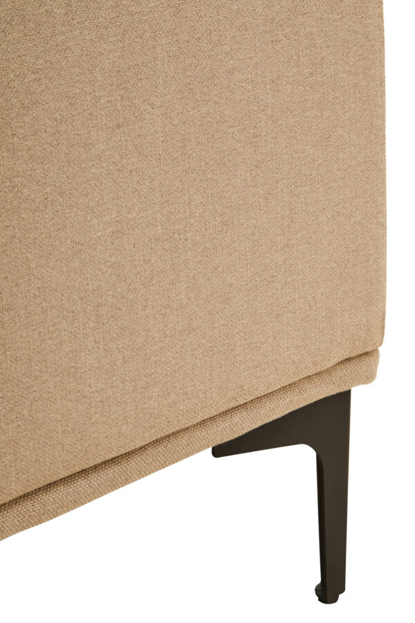 Toulon 3 Seat Natural Fabric Left Chaise Sofa