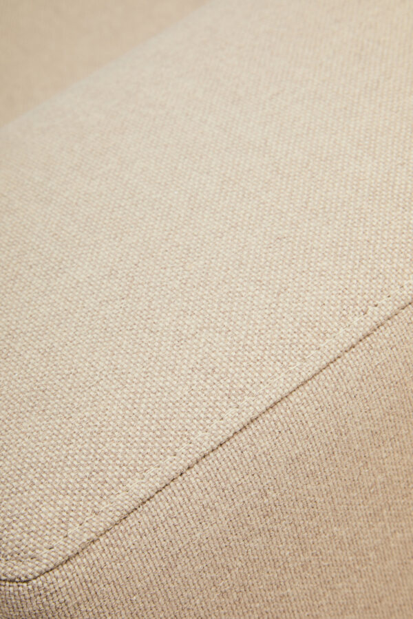 Toulon 3 Seat Natural Fabric Left Chaise Sofa