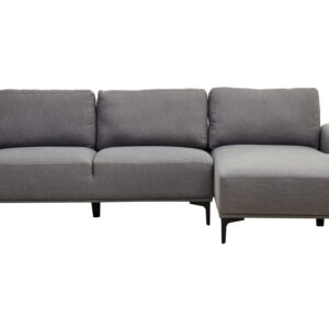Toulon 3 Seat Grey Fabric Right Chaise Sofa