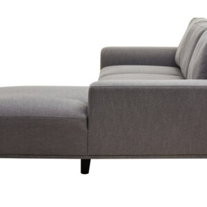 Toulon 3 Seat Grey Fabric Right Chaise Sofa