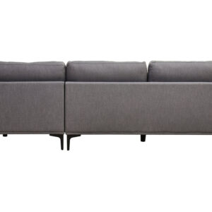 Toulon 3 Seat Grey Fabric Right Chaise Sofa