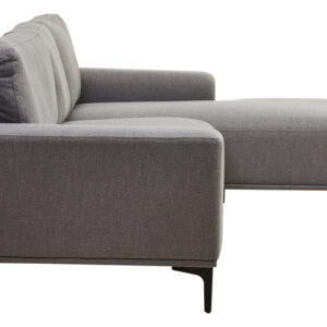 Toulon 3 Seat Grey Fabric Right Chaise Sofa