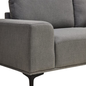 Toulon 3 Seat Grey Fabric Right Chaise Sofa