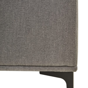Toulon 3 Seat Grey Fabric Right Chaise Sofa
