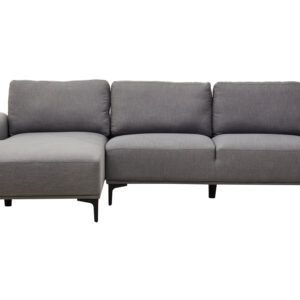 Toulon 3 Seat Grey Fabric Left Chaise Sofa