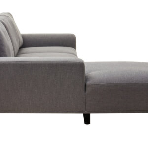 Toulon 3 Seat Grey Fabric Left Chaise Sofa