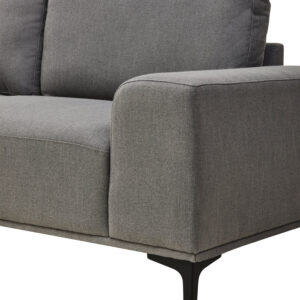 Toulon 3 Seat Grey Fabric Left Chaise Sofa