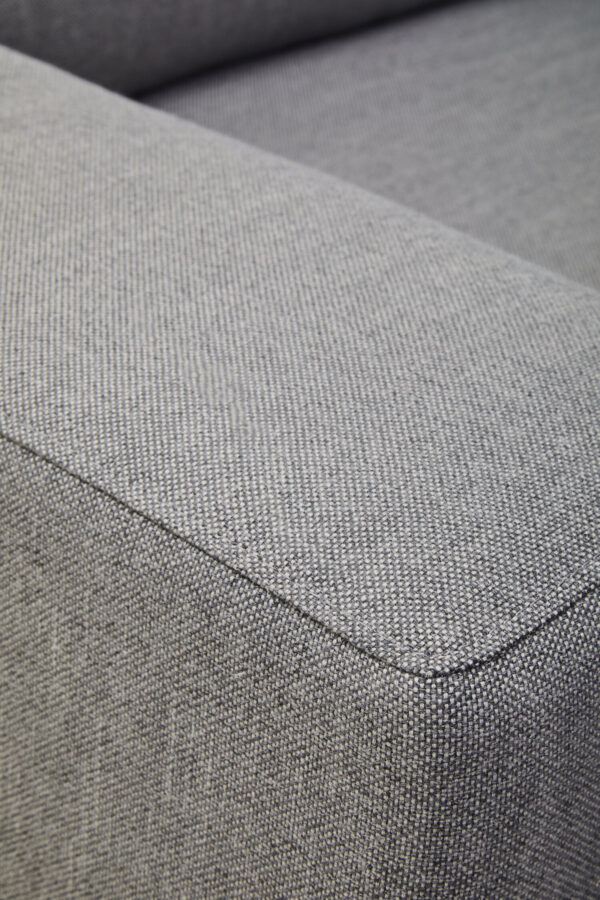 Toulon 3 Seat Grey Fabric Left Chaise Sofa