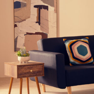 Bosie Ozella Hexagonal Design Embroidered Cushion