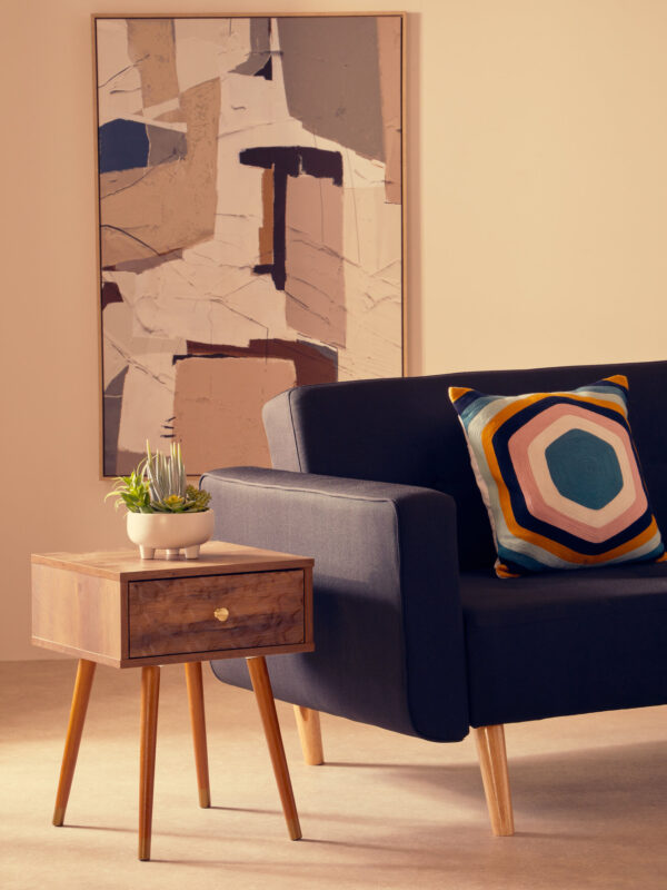 Bosie Ozella Hexagonal Design Embroidered Cushion