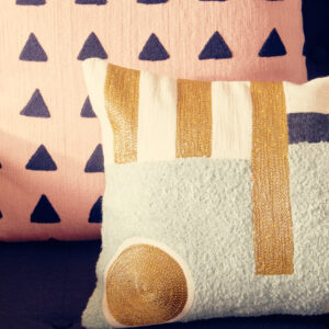 Bosie Ozella Abstract Rectangular Cushion