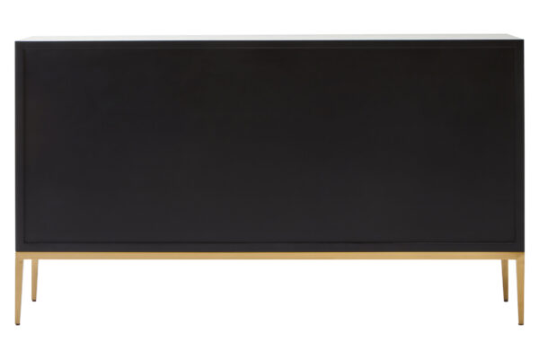 Deruta Grey Shagreen Effect 4 Door Sideboard