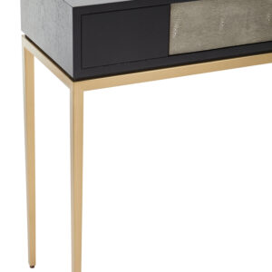 Deruta Shagreen Effect One Drawer Console Table