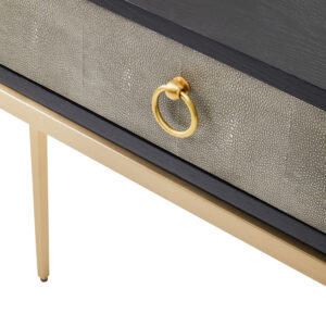 Deruta Shagreen Effect One Drawer Console Table