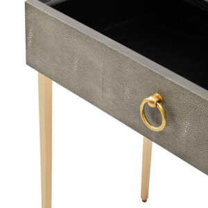 Deruta Shagreen Effect One Drawer Console Table